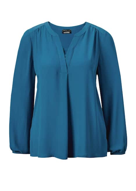 Bluse mit Tunika Ausschnitt
