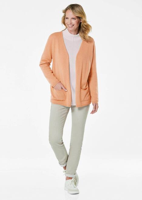 GOLDNER Lang tricot jasje van kasjmier Lang tricot jasje van kasjmier