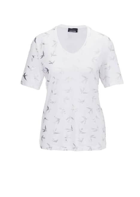 Topmodisches Shirt mit glänzendem Druck