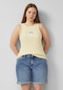 geripptes Tanktop mit Print