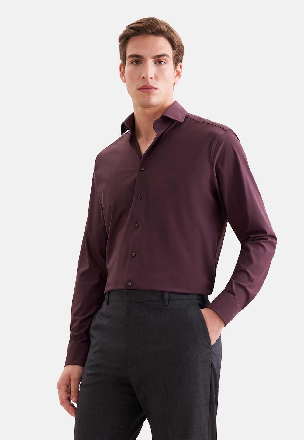 Herren Performance-Hemd - Uni