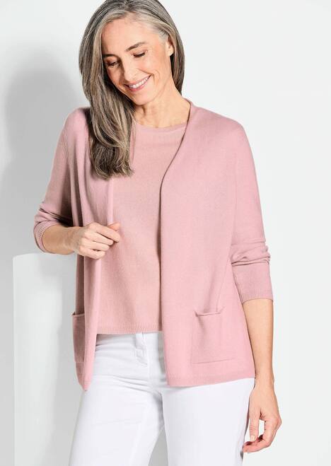 Cardigan in langer offener Form