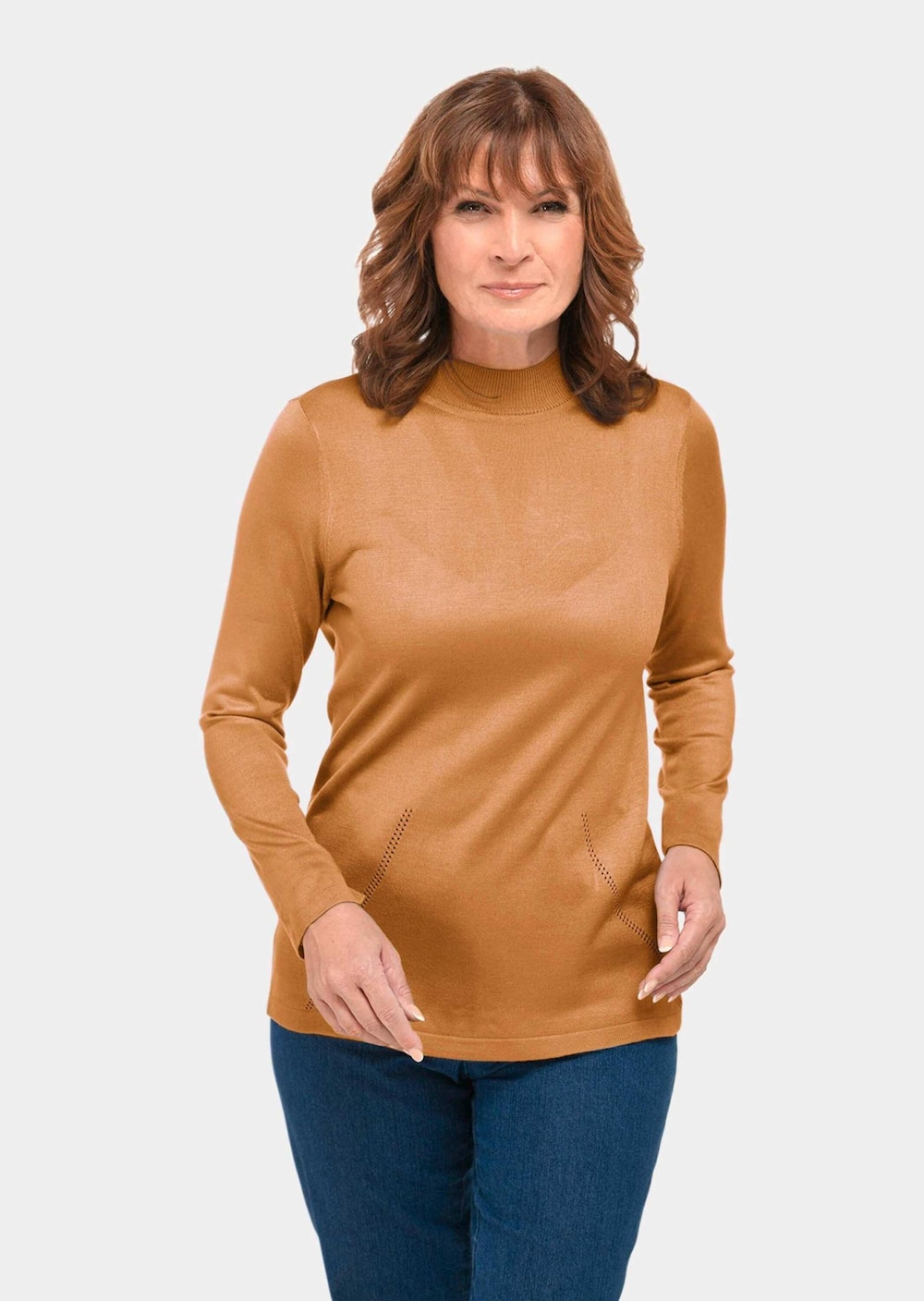 GOLDNER Pullover met opstaande kraag Pullover met opstaande kraag