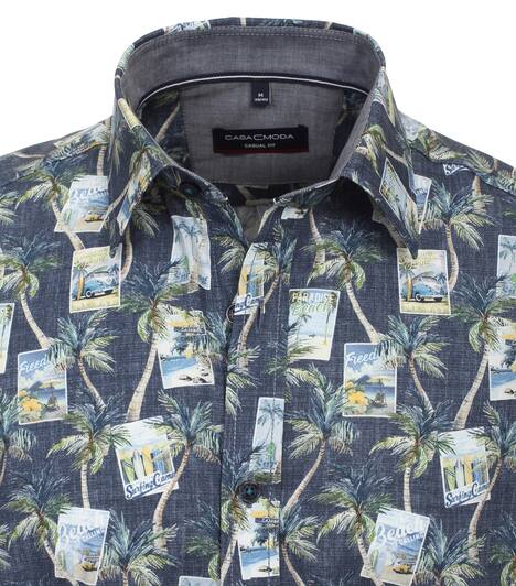 Freizeithemd Kurzarm Print Casual Fit