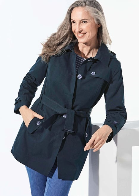 GOLDNER Mantel Korte mantel in trenchcoatstijl