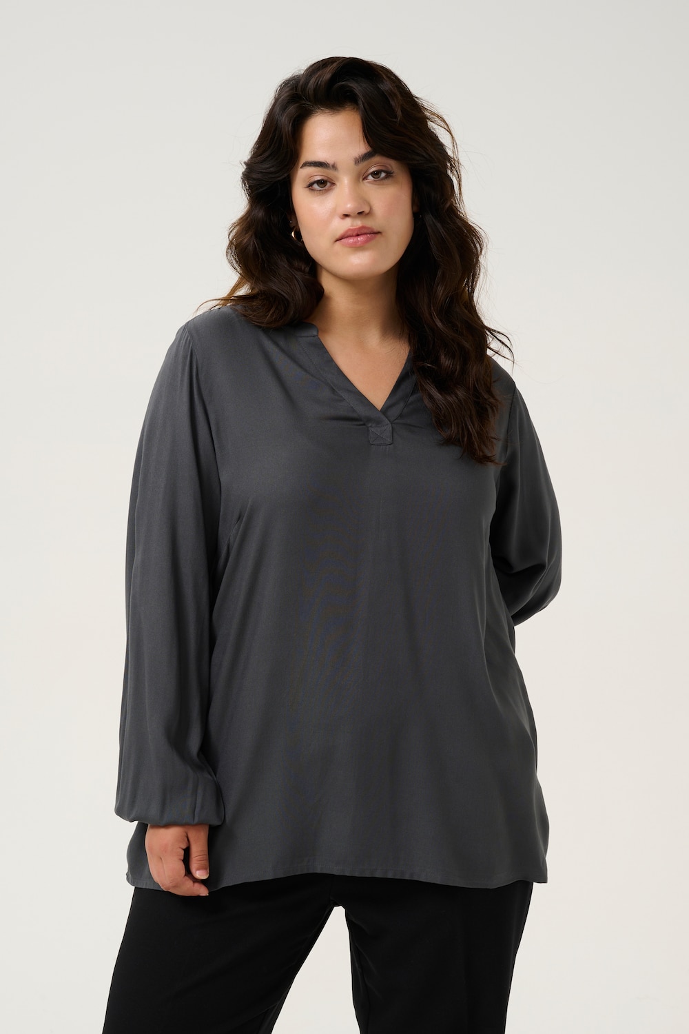 Langarm-Bluse Regular fit