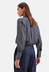 Damen Ausgestellte Bluse - Gestreift