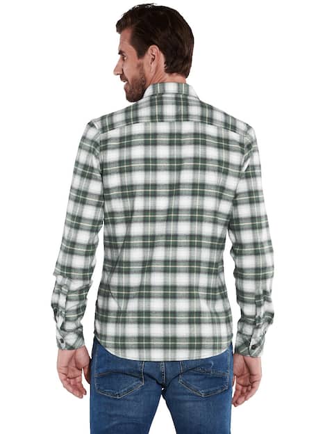 engbers Herren Langarm-Hemd kariert , Gruen
