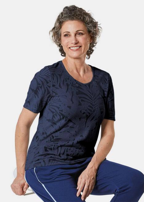 T-Shirt mit Ausbrenneroptik