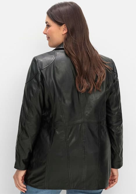Leder-Jacke