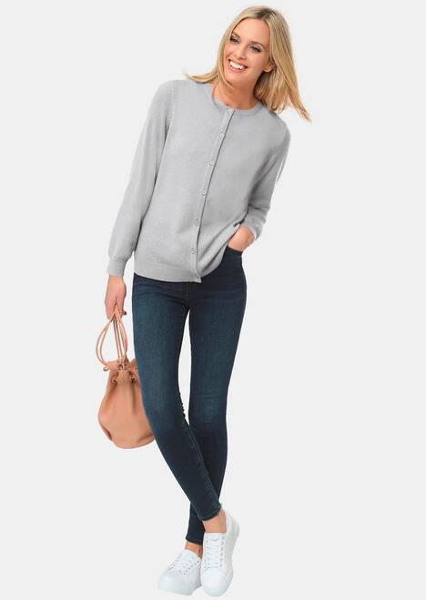 Kuschelweiche Kaschmir-Strickjacke