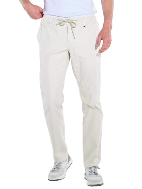 engbers Herren Chino mit Tunnelzug , Naturweiss