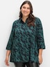 Longbluse 3/4-Arm Sonstiges Muster Hemdkragen