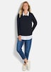 GOLDNER Sweatshirt Sweatshirt in 2-in-1-look