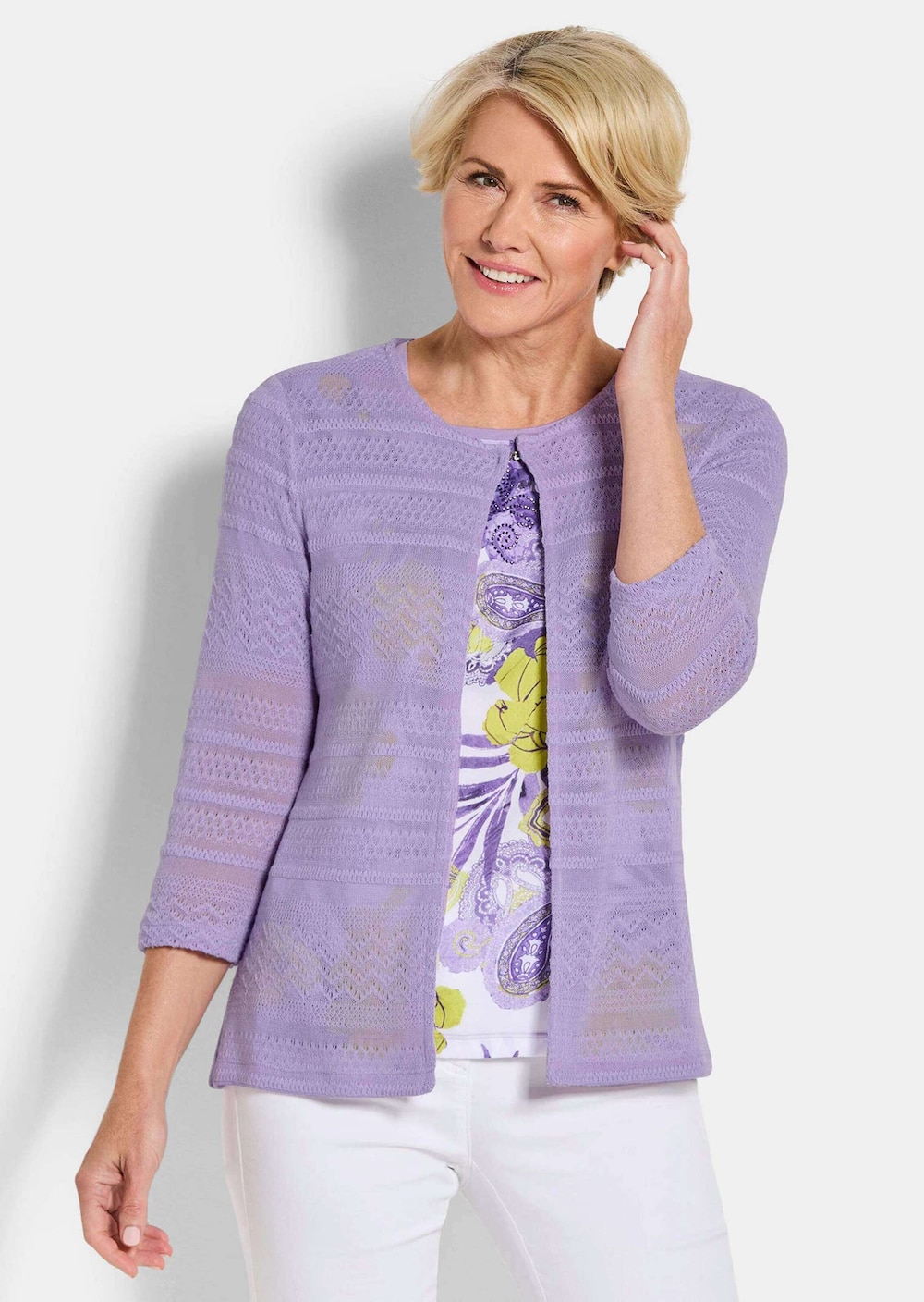 Shirtjacke mit Häkchenverschluss