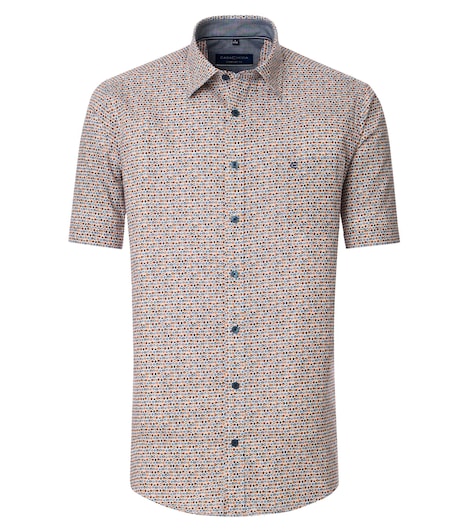Freizeithemd Kurzarm Print Comfort Fit