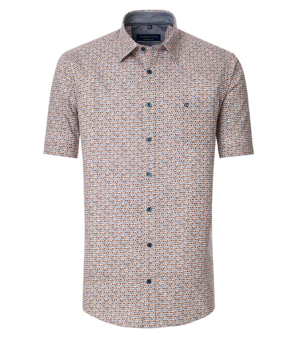 CASAMODA Freizeithemd Kurzarm Print Comfort Fit