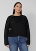 Pullover mit floralem Strickmuster