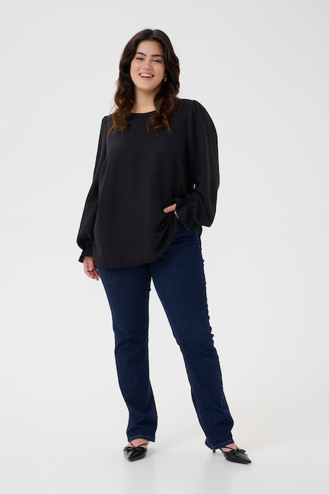 Langarm-Bluse Regular fit