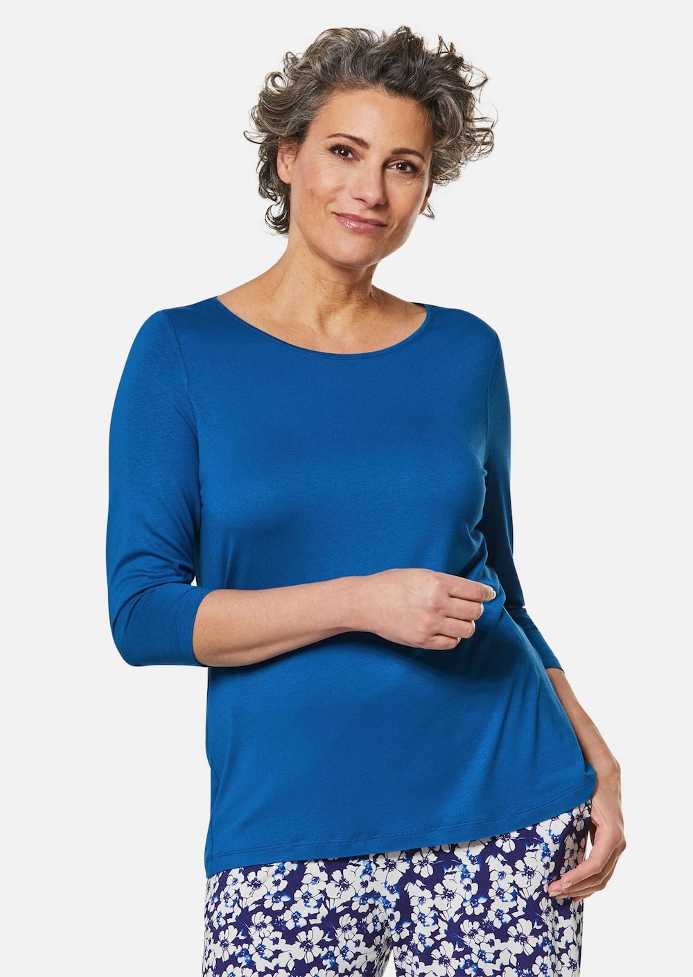 Trageangenehmes Viskoseshirt mit Elasthan