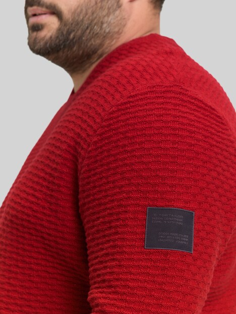 Strickpullover mit Rundhalsausschnitt