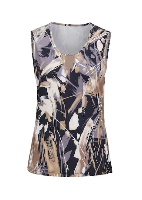 Stretchbequemes Slinky-Top mit Druck