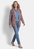 Jacquard-vest met sjaalkraag
