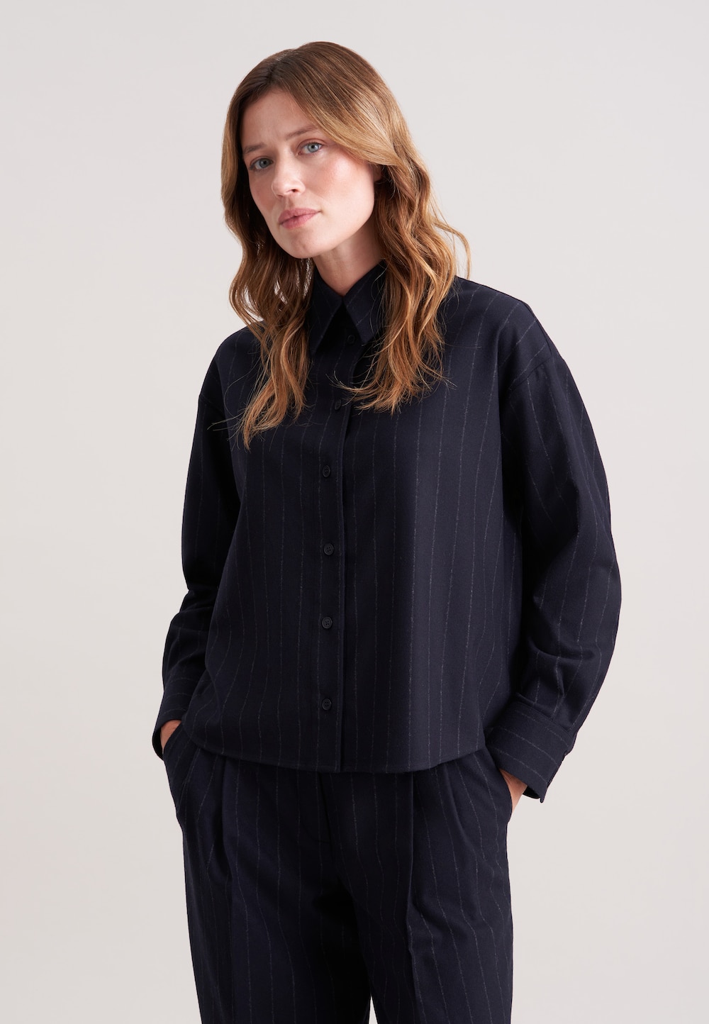 Damen Oversizebluse - Flanell