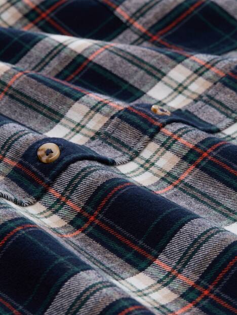 Comfort Fit Flanell-Hemd mit Karomuster