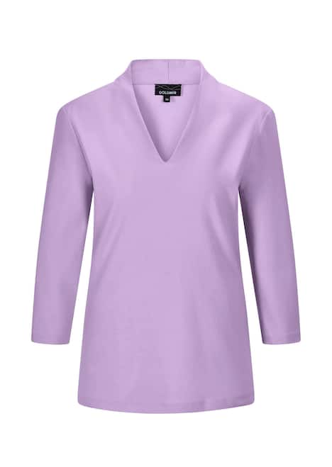 Elegantes Basic-Shirt mit V-Ausschnitt