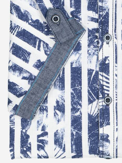 Kurzarm-Hemd gemustert