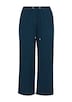 Leinenmix Hose mit weitem Bein
