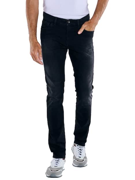 engbers Herren Super-Stretch-Jeans slim fit , Schwarz
