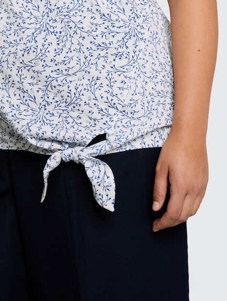 T-Shirt mit Knotendetail