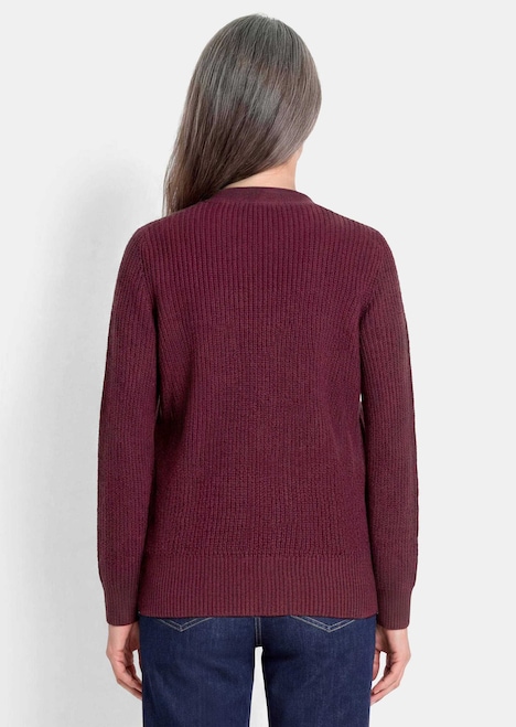 Elegante Strickjacke mit V-Ausschnitt