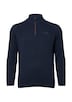 Pullover aus Strukturstrick mit Troyer-Kragen