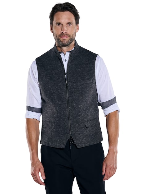 engbers Herren Sakko-Weste mit Zipper , Saphirblau