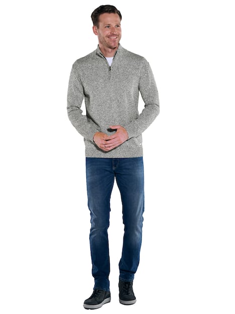 engbers Herren Pullover mit Stehkragen , Hellgruen