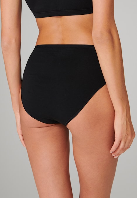 Schiesser Damen Slip 2-Pack 95/5 - 95/5 black