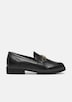 Loafer in Leder-Optik mit Schmuck-Detail
