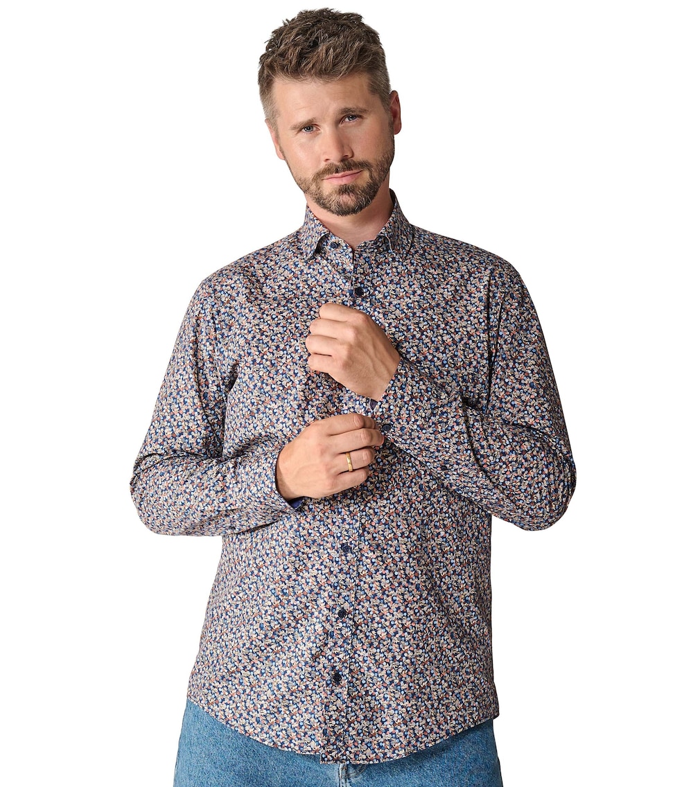 Freizeithemd Print Comfort Fit