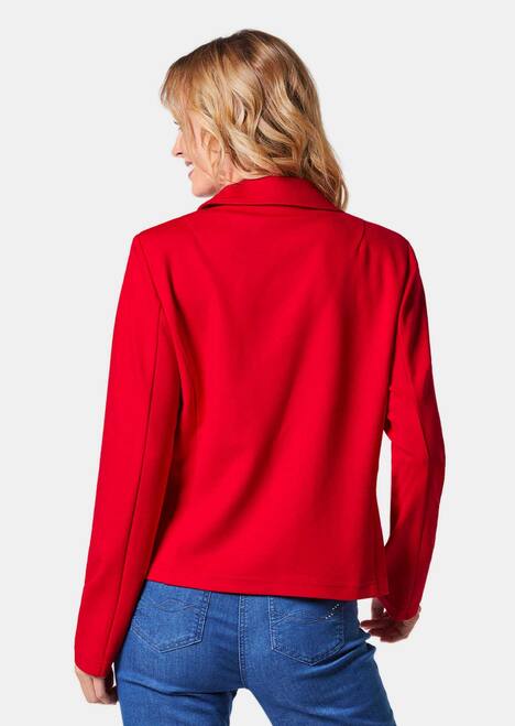 Leichte Jacke mit Stehkragen in rot