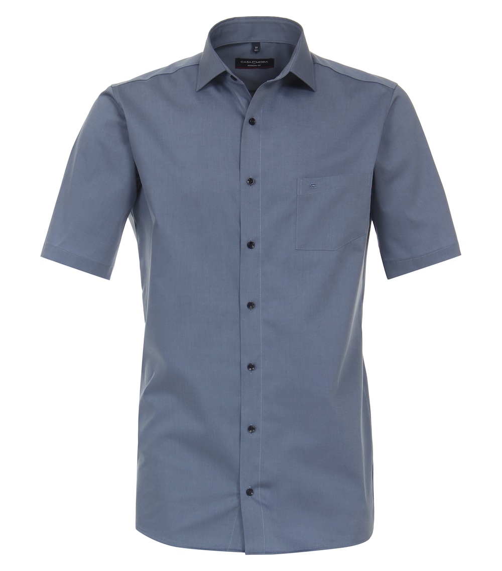 Businesshemd Kurzarm uni Modern Fit