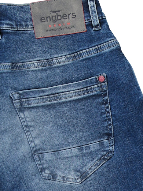 Herren Jeans 5-Pocket Superstretch , Taubenblau