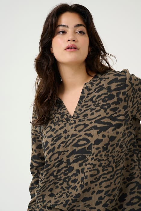 Langarm-Bluse Regular fit