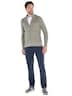 engbers Herren Strickjacke mit Strukturwechsel , Gruen