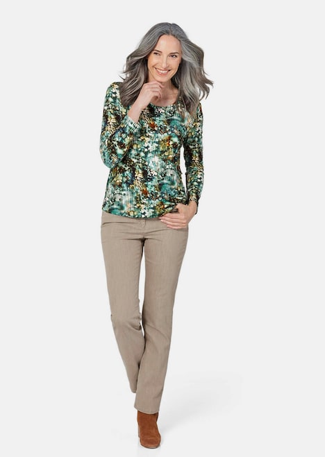 Shirt met print en lange mouwen