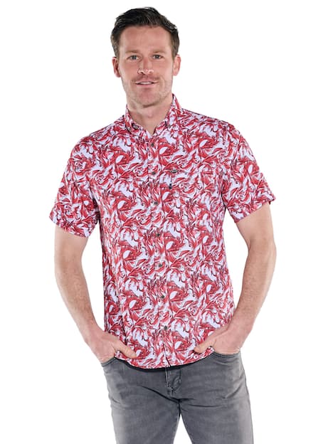 engbers Herren Hemd kurzarm , Rot
