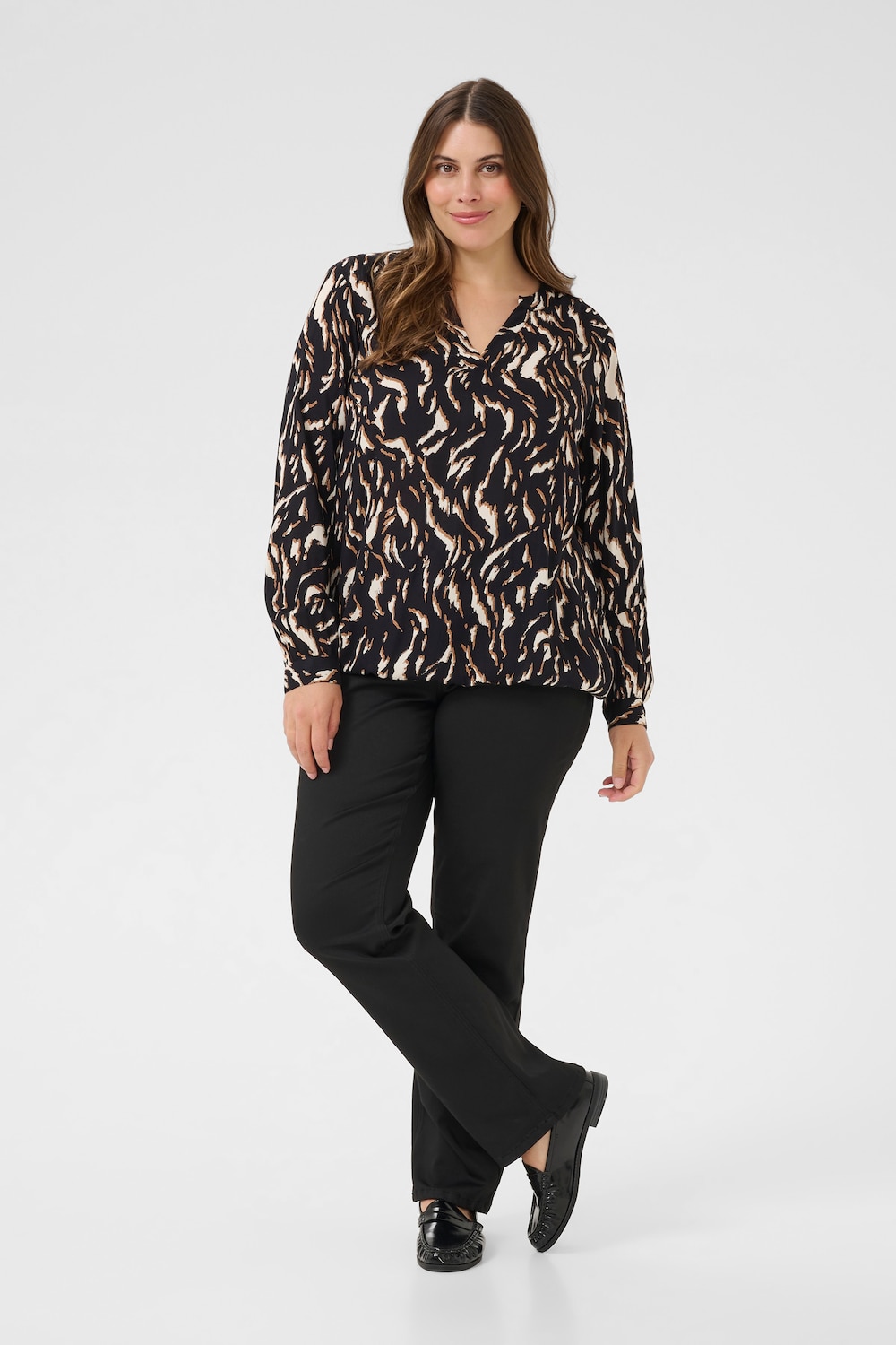 Langarm-Bluse Regular fit