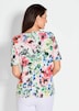 Florales Shirt in bunten Farben mit Halbarm
